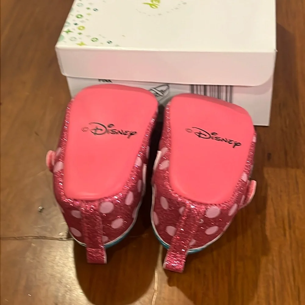 Minnie Mouse Disney Maryjane Crib Shoes Infant Baby Girl 6-9 Months mo pink new